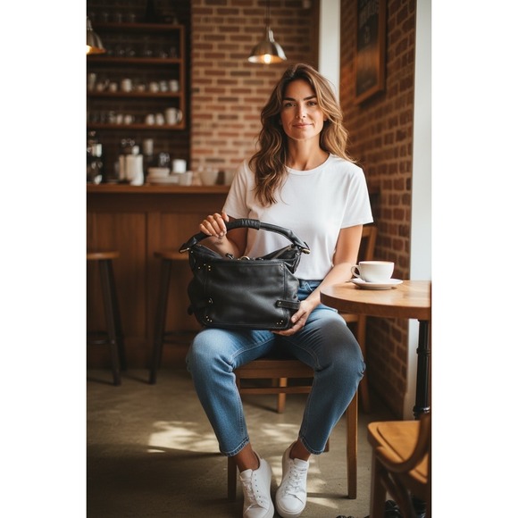 Chloe Handbags - Chloe Paddington Black Leather Hobo Shoulder Bag Gold Hardware